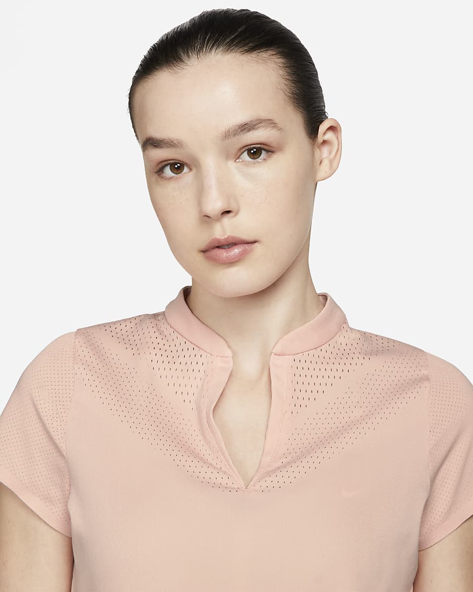 Nike pink polo golf online